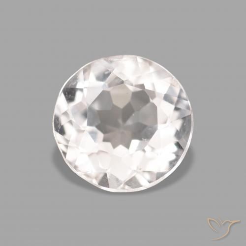 0.64ct 자연스러운 매우 밝은 분홍색 모르가나이트, 둥근, VVS