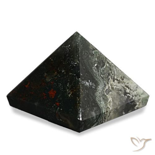 89.65캐럿 천연 포레스트 그린 이끼 마노, 정사각형, 불투명체