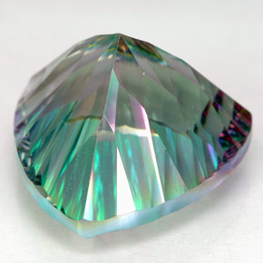 26.73캐럿 천연 탑 레인보우 미스틱 쿼츠, 트릴리언, 20.2×20 mm, IF