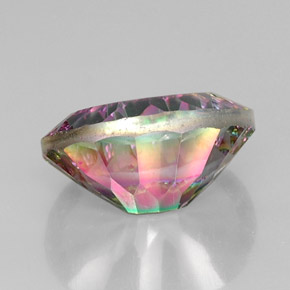 13.18캐럿 천연 탑 레인보우 미스틱 쿼츠, 타원형 컷, 18.2×13.3 mm, VVS