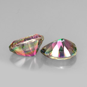 캐럿 천연 탑 레인보우 신비한 석영 보석, 배 모양, VVS