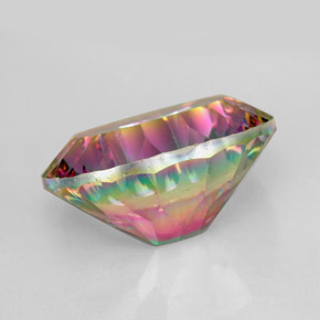 9.34캐럿 천연 탑 레인보우 미스틱 쿼츠, 타원형 컷, 16.1×12 mm, VVS-VS