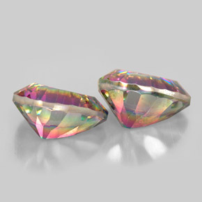 캐럿 천연 탑 레인보우 신비한 석영 보석, 배 모양, VVS