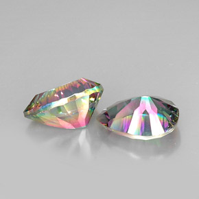 캐럿 천연 탑 레인보우 신비한 석영 보석, 배 모양, VVS