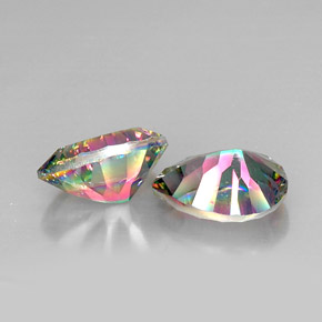 캐럿 천연 탑 레인보우 신비한 석영 보석, 배 모양, VVS