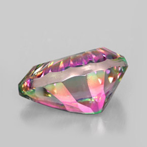 5.40캐럿 천연 탑 레인보우 미스틱 쿼츠, 배 모양, 14×10.1 mm, VVS-VS