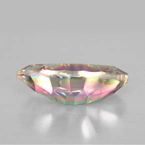 3.79캐럿 천연 탑 레인보우 미스틱 쿼츠, 마퀴즈, 16.1×8.2 mm, VS