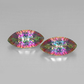 캐럿 천연 탑 레인보우 신비한 석영 보석, 보석, VVS-VS