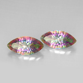 캐럿 천연 탑 레인보우 신비한 석영 보석, 보석, VVS-VS