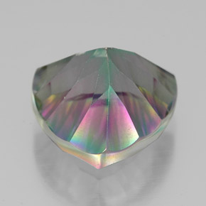 7.90캐럿 천연 탑 레인보우 미스틱 쿼츠, 트릴리언, 13.1×13 mm, VVS