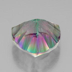 7.33캐럿 천연 탑 레인보우 미스틱 쿼츠, 트릴리언, 13.1×13 mm, VVS-VS