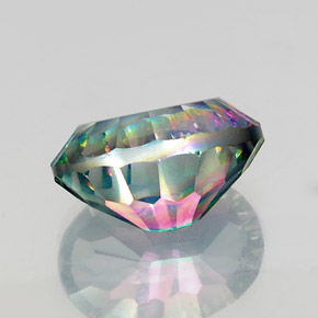 13.48캐럿 천연 탑 레인보우 미스틱 쿼츠, 타원형 컷, 18.2×13 mm, VS