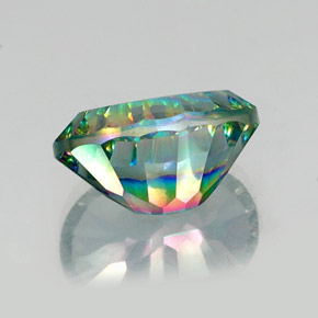 13.12캐럿 천연 탑 레인보우 미스틱 쿼츠, 타원형 컷, 18.1×13 mm, VVS-VS