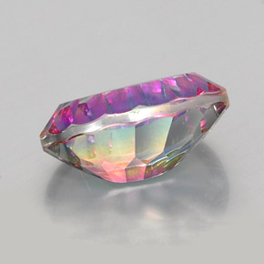11.71캐럿 천연 탑 레인보우 미스틱 쿼츠, 타원형 컷, 18.1×13 mm, VVS-VS