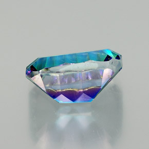 10.75캐럿 천연 탑 레인보우 미스틱 쿼츠, 에메랄드 컷, 16×12 mm, VVS-VS
