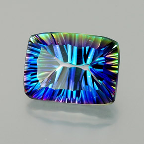 10.34캐럿 천연 탑 레인보우 미스틱 쿼츠, 바게트, 16.1×12 mm, VVS-VS