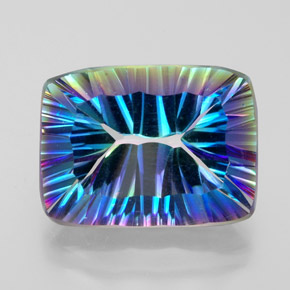 10.34캐럿 천연 탑 레인보우 신비한 석영, 바게트, VVS-VS