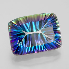 10.34캐럿 천연 탑 레인보우 신비한 석영, 바게트, VVS-VS