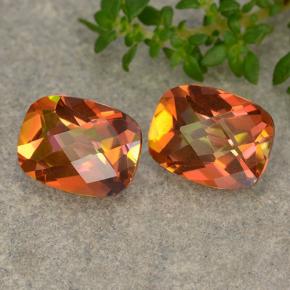 3.56캐럿 천연 다색 신비한 석영 보석, 쿠션 컷, VVS-VS