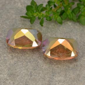 3.56캐럿 천연 다색 신비한 석영 보석, 쿠션 컷, VVS-VS