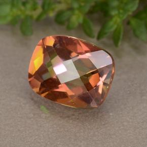 1.82캐럿 천연 멀티컬러 미스틱 쿼츠, 쿠션 컷, 9×7 mm, VVS-VS