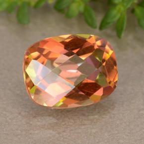 1.81캐럿 천연 멀티컬러 미스틱 쿼츠, 쿠션 컷, 9×7 mm, VVS-VS