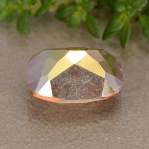1.81캐럿 천연 멀티컬러 미스틱 쿼츠, 쿠션 컷, 9×7 mm, VVS-VS