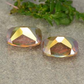 3.53캐럿 천연 다색 신비한 석영 보석, 쿠션 컷, VVS-VS