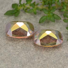 3.36캐럿 천연 다색 신비한 석영 보석, 쿠션 컷, VVS-VS