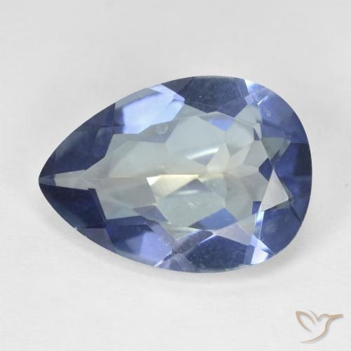 8.69ct 자연스러운 다색 신비한 석영, 배 모양, VVS-VS