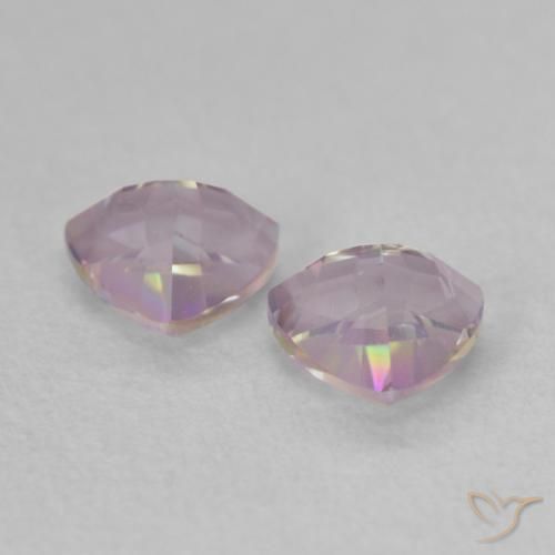 0.88캐럿 천연 멀티컬러 미스틱 쿼츠 보석, 트릴리언, 5.2×5.1 mm, VVS-VS