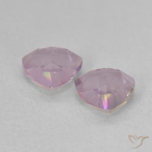 0.88캐럿 천연 멀티컬러 미스틱 쿼츠 보석, 트릴리언, 5.3×5.2 mm, VVS-VS