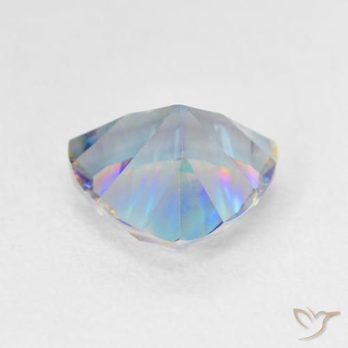 2.02캐럿 천연 멀티컬러 미스틱 쿼츠, 트릴리언, 9.1×9 mm, VVS-VS