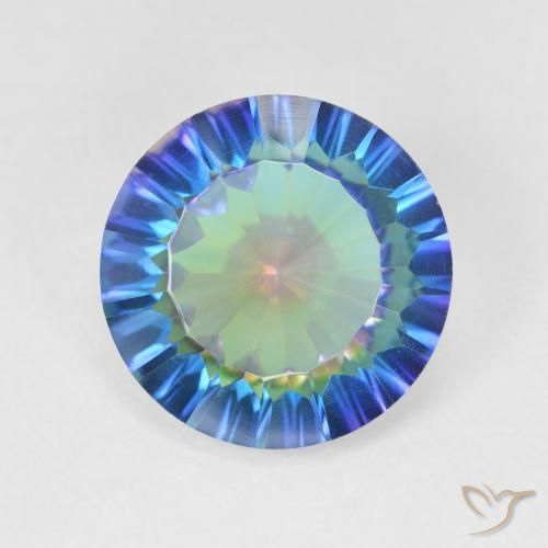 4.88ct 자연스러운 다색 신비한 석영, 둥근, VVS-VS