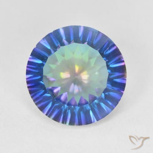 5.48ct 자연스러운 다색 신비한 석영, 둥근, VVS-VS