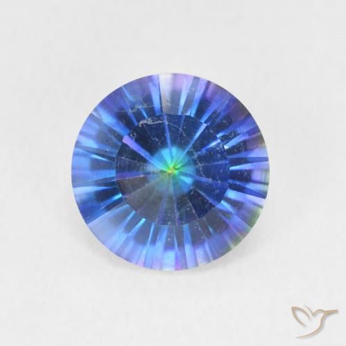 1.65ct 자연스러운 다색 신비한 석영, 둥근, VVS-VS