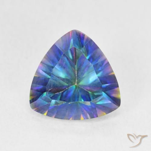 2.22ct 자연스러운 멀티컬러 블루 신비한 석영, 일조, VS