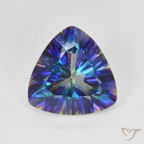 3.01ct 자연스러운 멀티컬러 블루 신비한 석영, 일조, VS