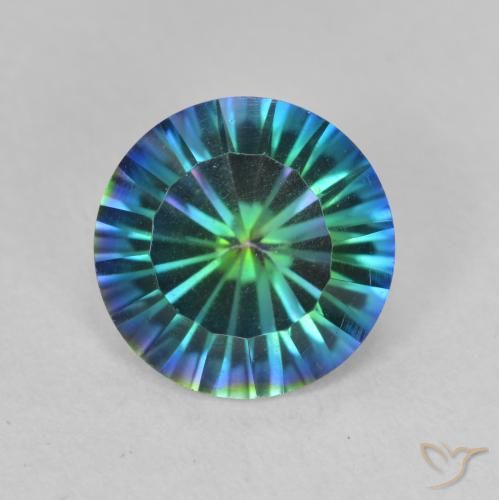 2.20ct 자연스러운 다색 신비한 석영, 둥근, VVS-VS