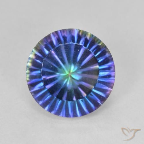 3.19ct 자연스러운 다색 신비한 석영, 둥근, VVS-VS