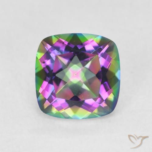 1.40ct 자연스러운 다색 신비한 석영, 방석, VVS