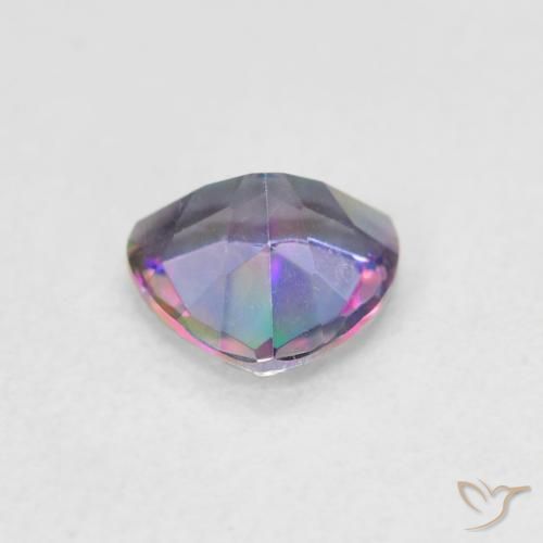 0.64캐럿 천연 다색 신비한 석영, 일조, VVS