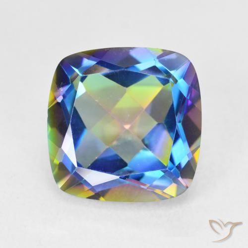 6.98ct 자연스러운 다색 신비한 석영, 방석, VVS