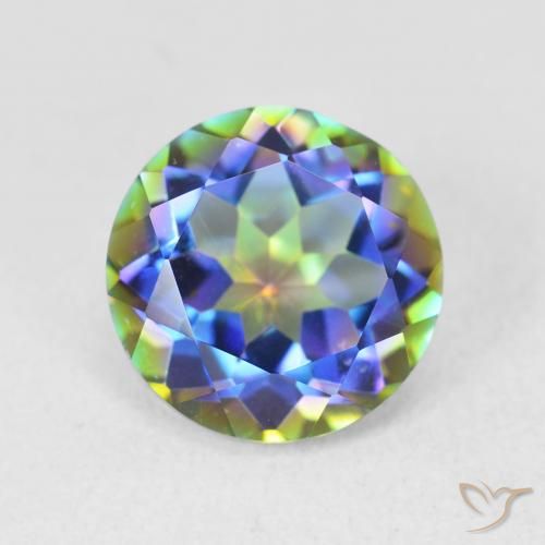 3.51ct 자연스러운 다색 신비한 석영, 둥근, VVS