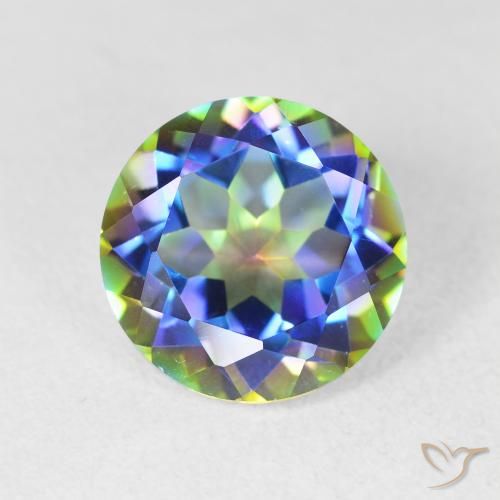 3.62ct 자연스러운 다색 신비한 석영, 둥근, VVS