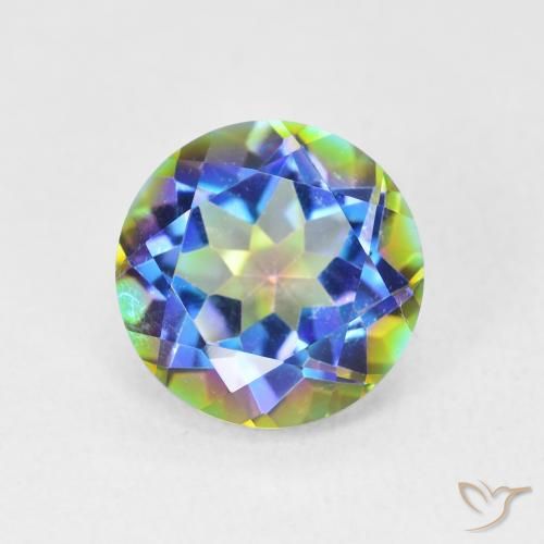 3.56ct 자연스러운 다색 신비한 석영, 둥근, VVS-VS