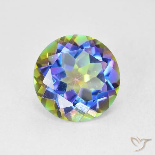 3.51ct 자연스러운 다색 신비한 석영, 둥근, VVS-VS