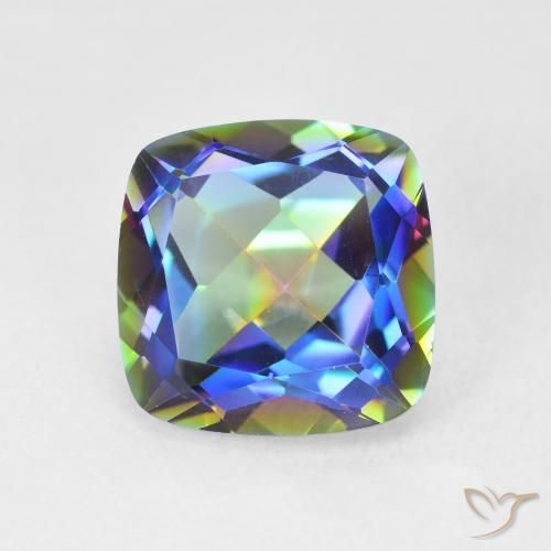 6.65ct 자연스러운 다색 신비한 석영, 방석, VVS-VS