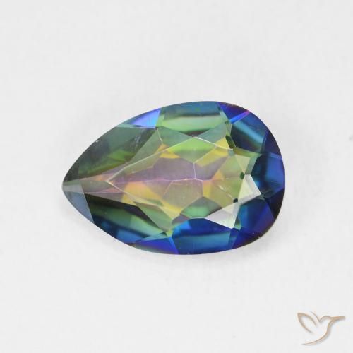 2.30ct 자연스러운 다색 신비한 석영, 배 모양, VVS-VS