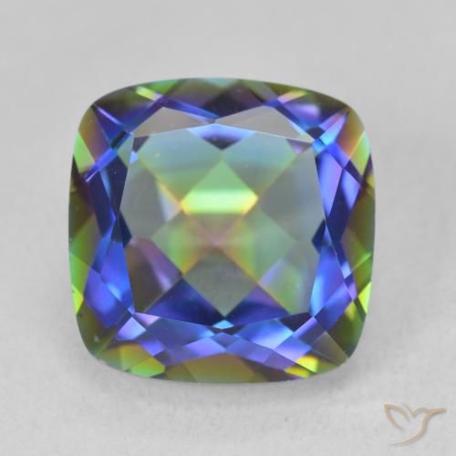 6.71ct 자연스러운 다색 신비한 석영, 방석, VVS